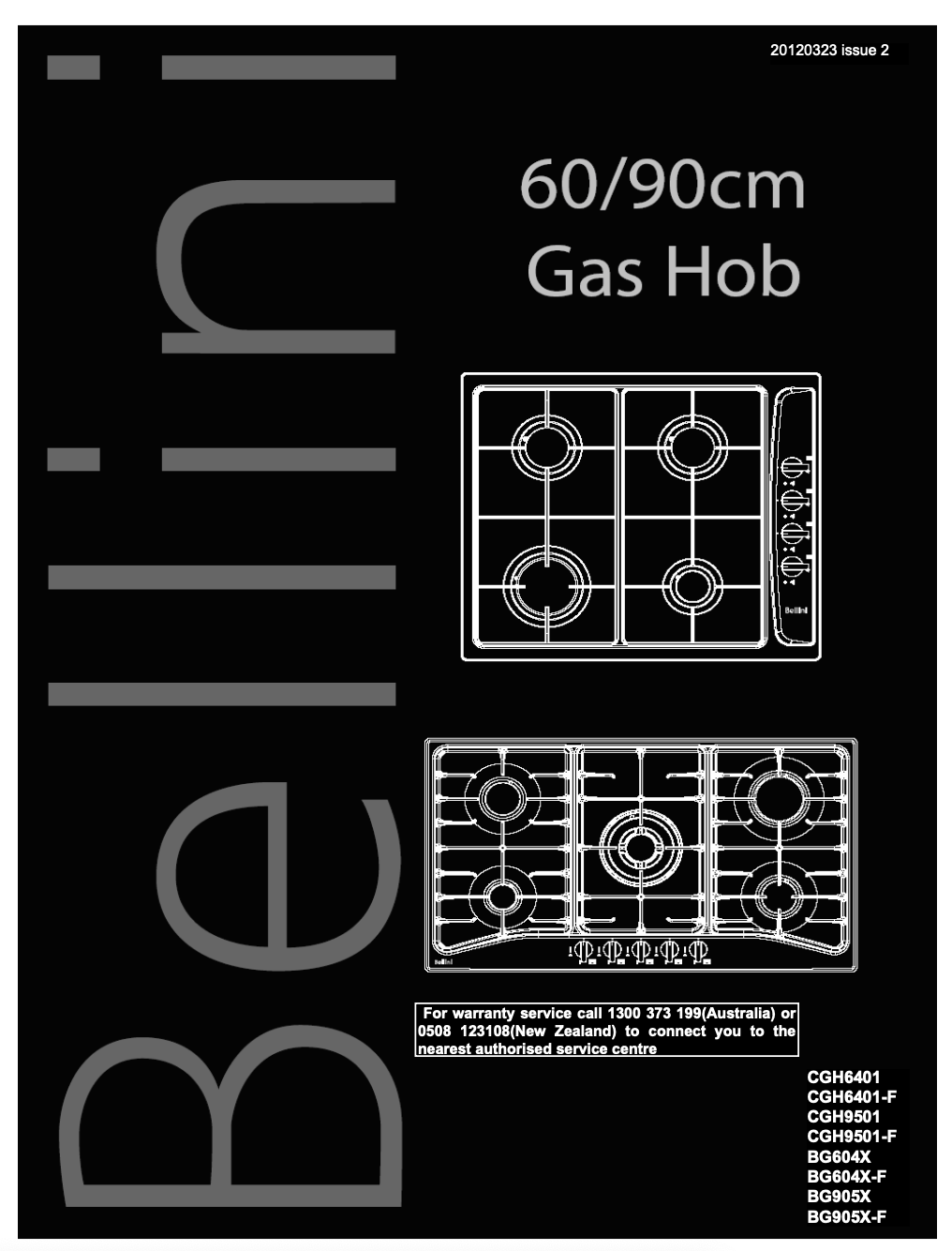 Bellini Cooktop Tech Spec